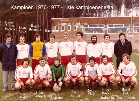 De eerste kampioenenploeg.